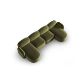 Blair 6-Sitzer Panorama-Sofa mit Bezug aus Samt (CasFor) in Light Green, 354x167 cm – Bild 4