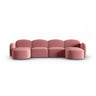 Blair 6-Sitzer Panorama-Sofa mit Bezug aus Samt (CasSal) in Salmon, 354x167 cm – Bild 1