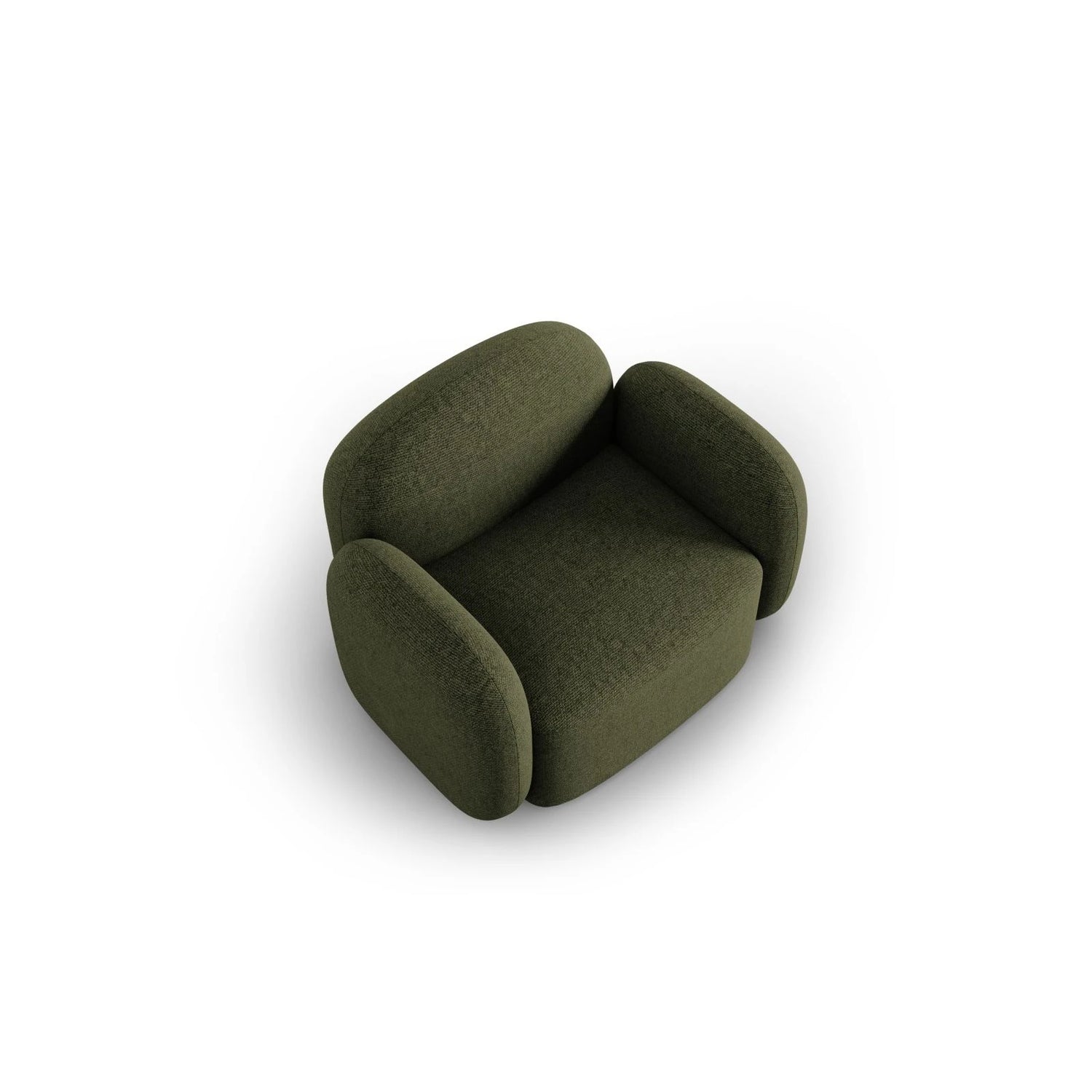 Blair Sessel mit Bezug aus Chenille (Leg10) in Green Melange, 119x95 cm – Bild 6