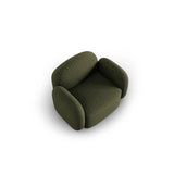 Blair Sessel mit Bezug aus Chenille (Leg10) in Green Melange, 119x95 cm – Bild 6