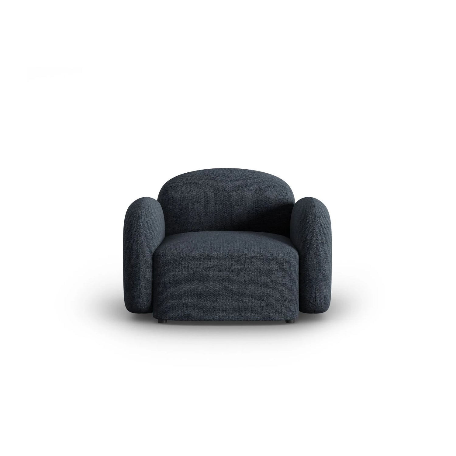 Blair Sessel mit Bezug aus Chenille (Leg13) in Blue Melange, 119x95 cm – Bild 1