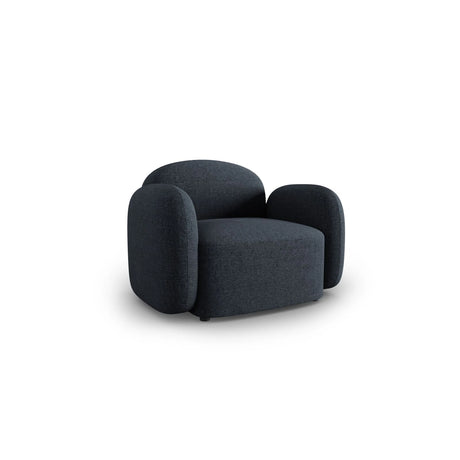 Blair Sessel mit Bezug aus Chenille (Leg13) in Blue Melange, 119x95 cm – Bild 4