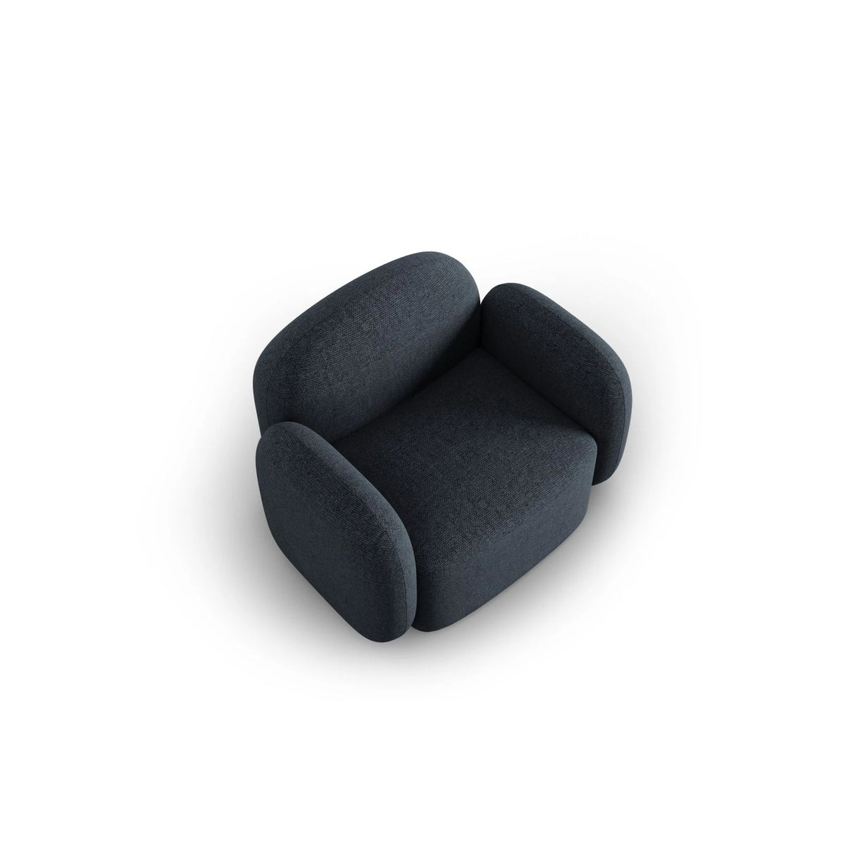 Blair Sessel mit Bezug aus Chenille (Leg13) in Blue Melange, 119x95 cm – Bild 6