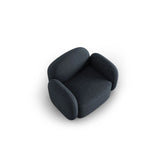 Blair Sessel mit Bezug aus Chenille (Leg13) in Blue Melange, 119x95 cm – Bild 6