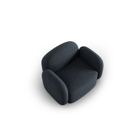 Blair Sessel mit Bezug aus Chenille (Leg13) in Blue Melange, 119x95 cm – Bild 6