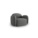 Blair Sessel mit Bezug aus Chenille (Leg18) in Dark Grey Melange, 119x95 cm – Bild 4