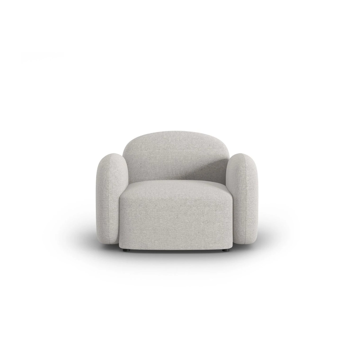 Blair Sessel mit Bezug aus Chenille (Leg20) in Silver Melange, 119x95 cm – Bild 1