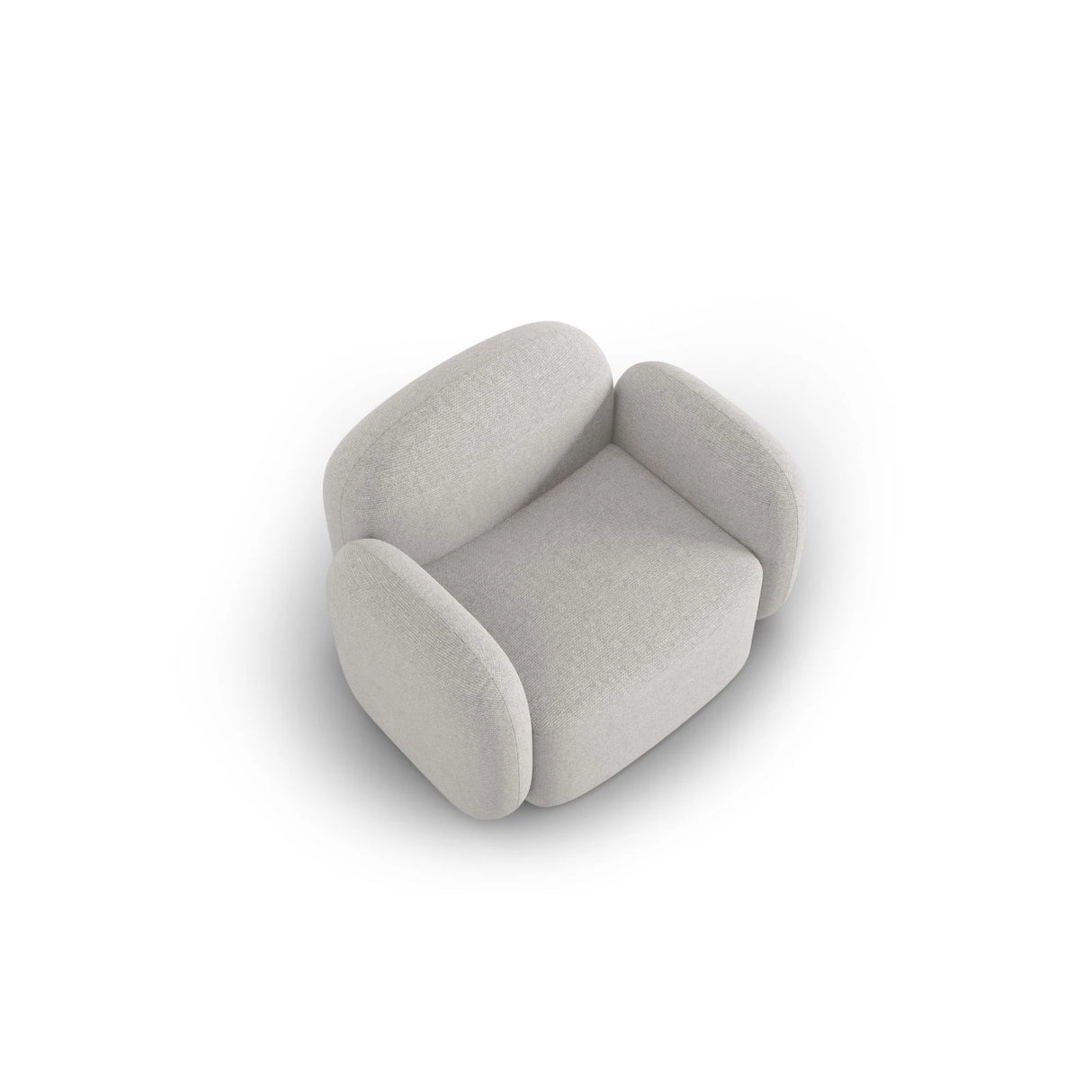 Blair Sessel mit Bezug aus Chenille (Leg20) in Silver Melange, 119x95 cm – Bild 6