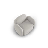 Blair Sessel mit Bezug aus Chenille (Leg20) in Silver Melange, 119x95 cm – Bild 6