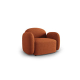 Blair Sessel mit Bezug aus Chenille (Leg6) in Terracotta Melange, 119x95 cm – Bild 4