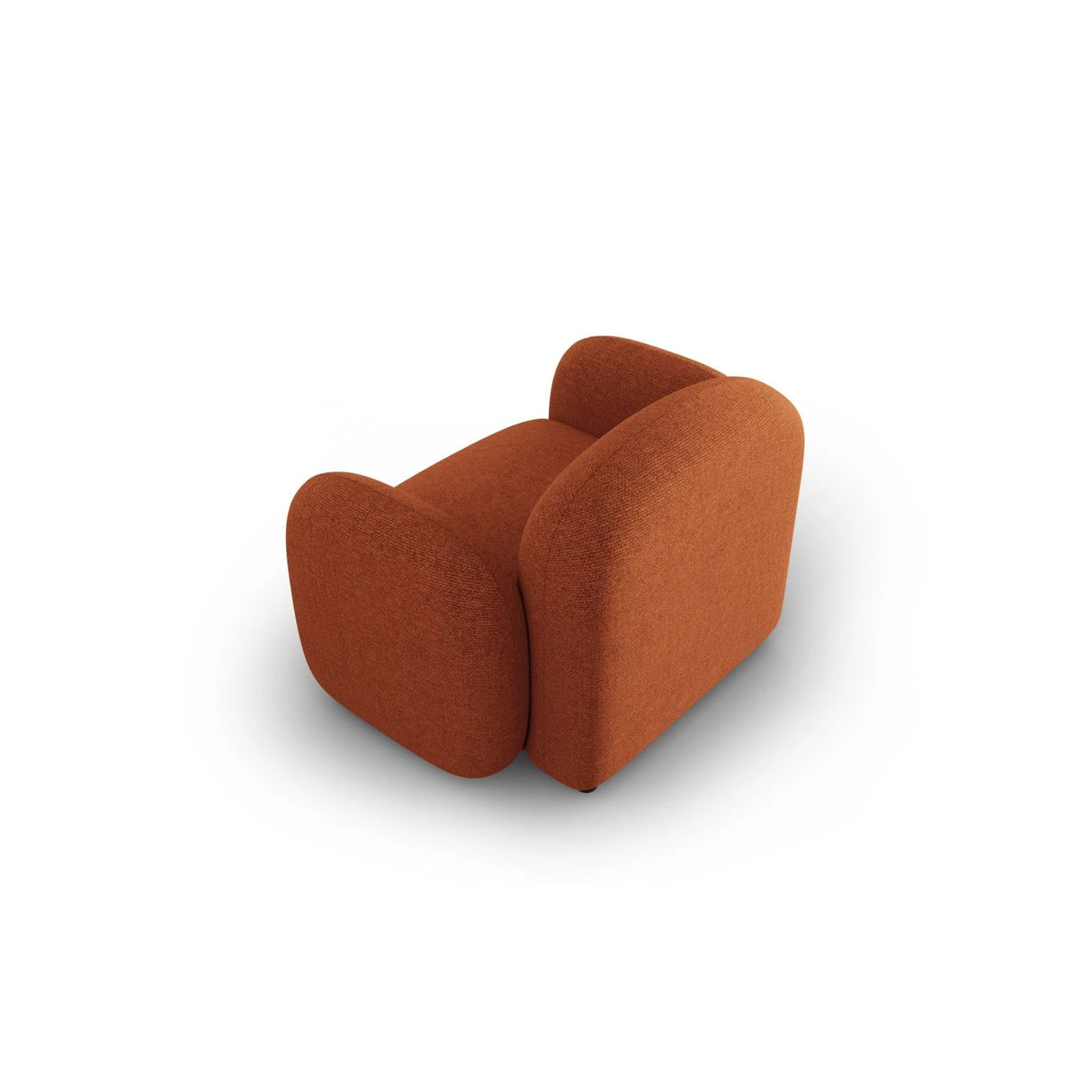 Blair Sessel mit Bezug aus Chenille (Leg6) in Terracotta Melange, 119x95 cm – Bild 5
