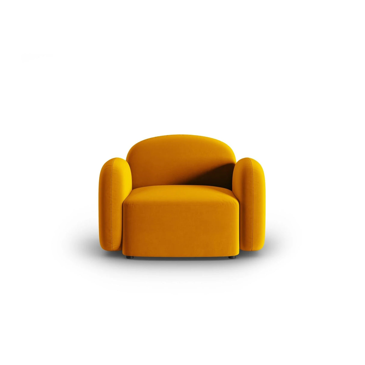 Blair Sessel mit Bezug aus Samt (CasMos) in Gelb, 119x95 cm – Bild 1