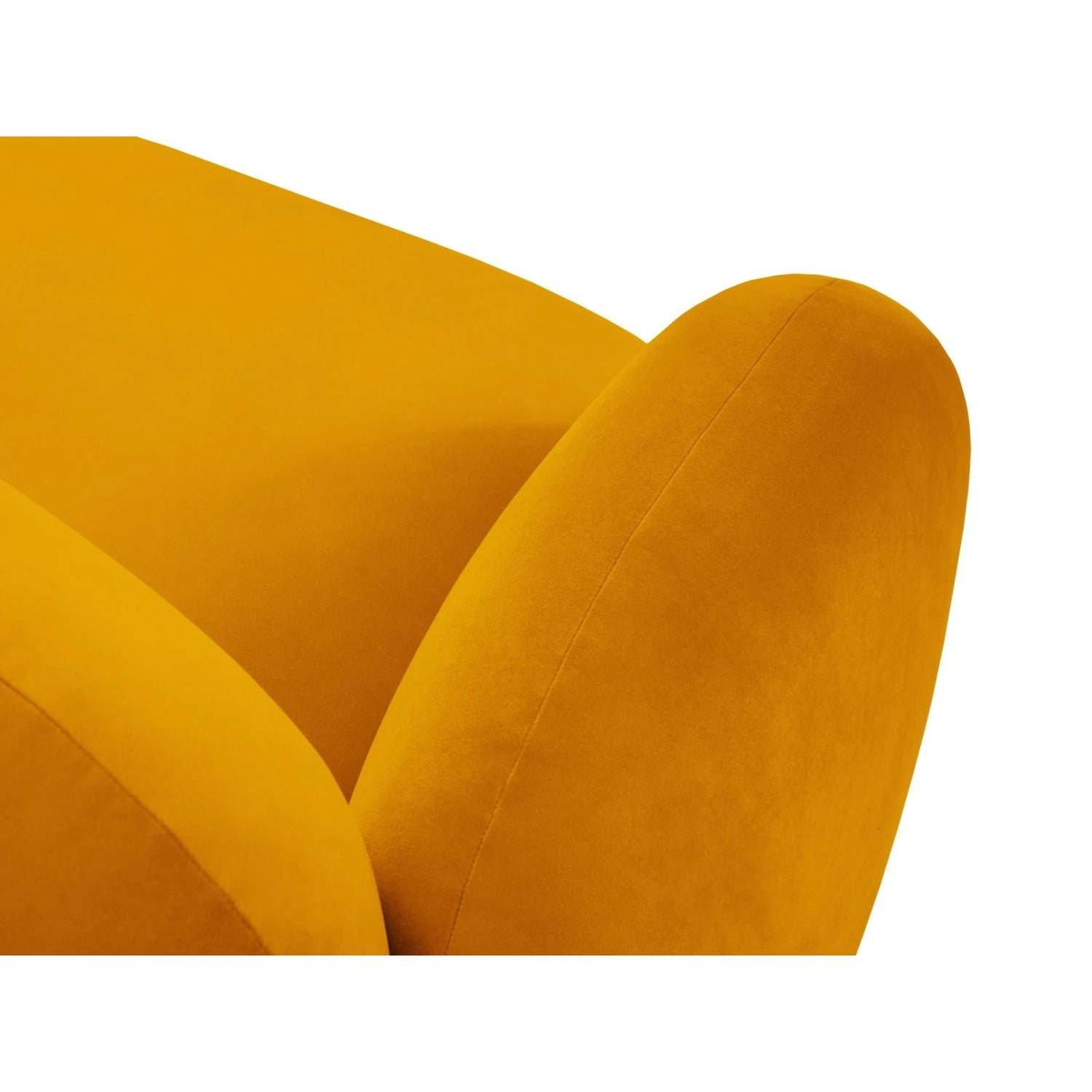 Blair Sessel mit Bezug aus Samt (CasMos) in Gelb, 119x95 cm – Bild 5