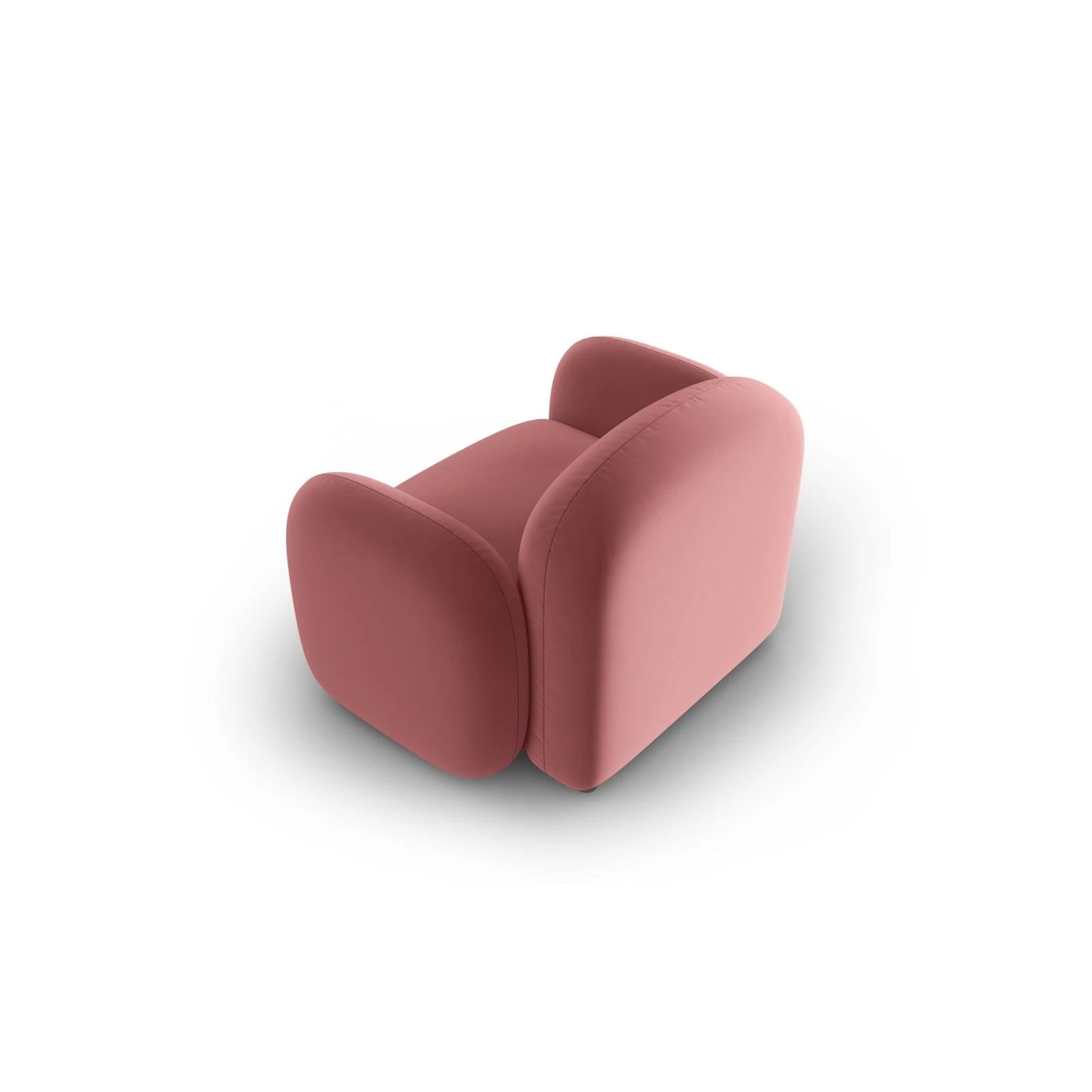 Blair Sessel mit Bezug aus Samt (CasSal) in Salmon, 119x95 cm – Bild 3