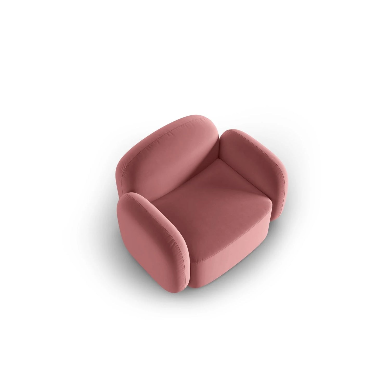 Blair Sessel mit Bezug aus Samt (CasSal) in Salmon, 119x95 cm – Bild 4
