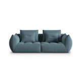 Bloom modulares 3-Sitzer Sofa mit Bezug aus Samt (Casino Dark Blue) in Pastel Blue, 232x106 cm – Bild 1