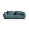 Bloom modulares 3-Sitzer Sofa mit Bezug aus Samt (Casino Dark Blue) in Pastel Blue, 232x106 cm – Bild 1