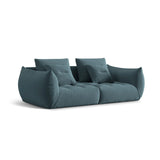 Bloom modulares 3-Sitzer Sofa mit Bezug aus Samt (Casino Dark Blue) in Pastel Blue, 232x106 cm – Bild 3