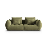 Bloom modulares 3-Sitzer Sofa mit Bezug aus Samt (Casino Forest) in Hellgrün, 232x106 cm – Bild 1