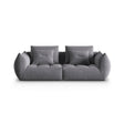 Bloom modulares 3-Sitzer Sofa mit Bezug aus Samt (Casino Graphite) in Dunkelgrau, 232x106 cm – Bild 1