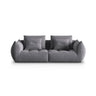Bloom modulares 3-Sitzer Sofa mit Bezug aus Samt (Casino Graphite) in Dunkelgrau, 232x106 cm – Bild 1