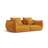 Bloom modulares 3-Sitzer Sofa mit Bezug aus Samt (Casino Mostaza) in Gelb, 232x106 cm – Bild 3