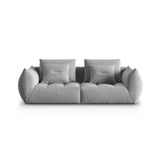 Bloom modulares 3-Sitzer Sofa mit Bezug aus Samt (Casino Stone) in Grau, 232x106 cm – Bild 1