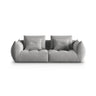 Bloom modulares 3-Sitzer Sofa mit Bezug aus Samt (Casino Stone) in Grau, 232x106 cm – Bild 1