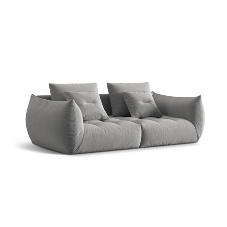 Bloom modulares 3-Sitzer Sofa mit Bezug aus Samt (Casino Stone) in Grau, 232x106 cm – Bild 3