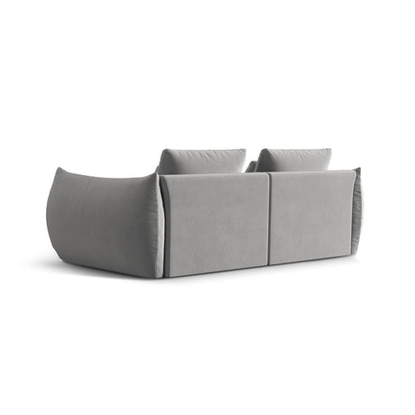 Bloom modulares 3-Sitzer Sofa mit Bezug aus Samt (Casino Stone) in Grau, 232x106 cm – Bild 4