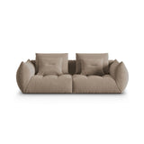 Bloom modulares 3-Sitzer Sofa mit Bezug aus Samt (Casino Taupe) in Hellbraun, 232x106 cm – Bild 1