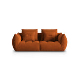 Bloom modulares 3-Sitzer Sofa mit Bezug aus Samt (Casino Terracota) in Terrakotta, 232x106 cm – Bild 1