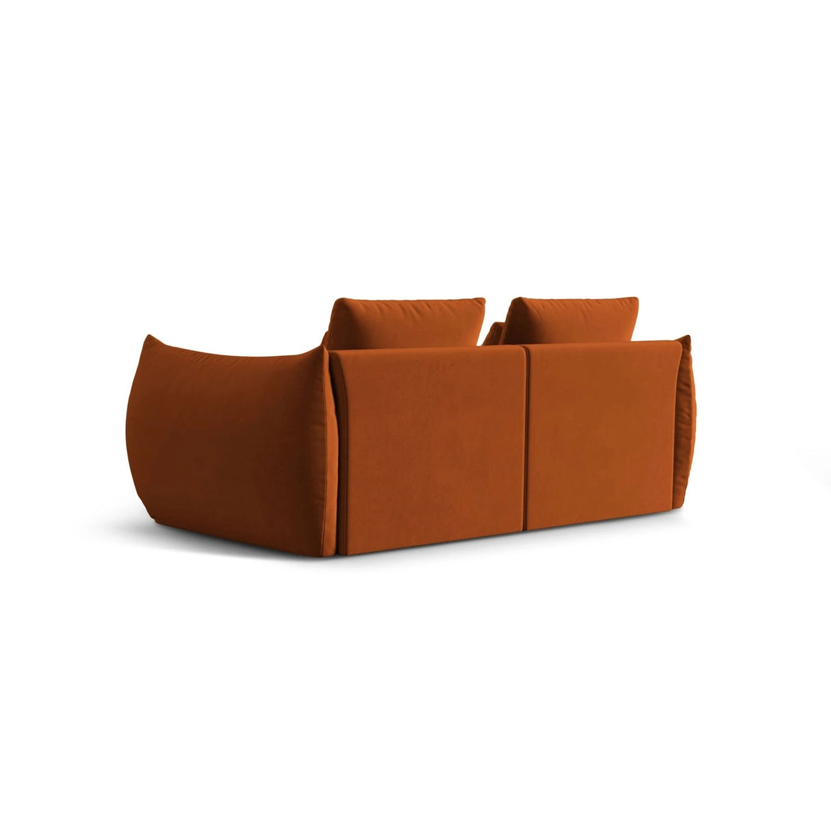 Bloom modulares 3-Sitzer Sofa mit Bezug aus Samt (Casino Terracota) in Terrakotta, 232x106 cm – Bild 4