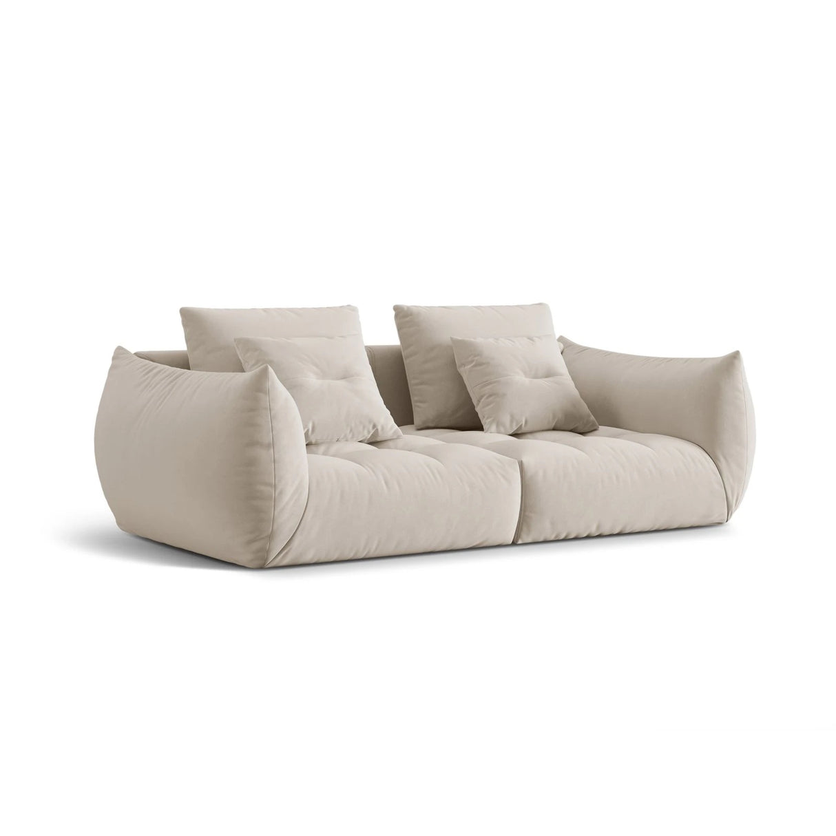 Bloom modulares 3-Sitzer Sofa mit Bezug aus Samt oder Strukturstoff, 232x106 cm – Bild 3