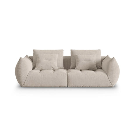 Bloom modulares 3-Sitzer Sofa mit Bezug aus Strukturierter Stoff (City 05) in Dark Beige, 232x106 cm – Bild 1
