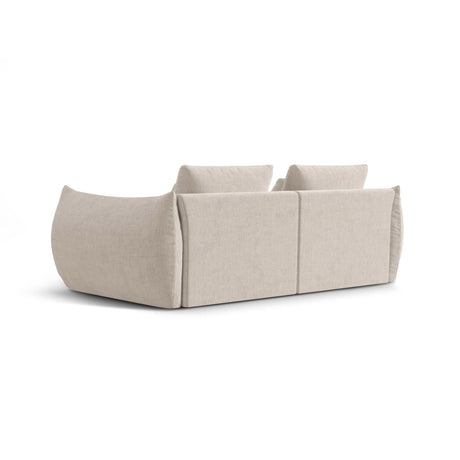 Bloom modulares 3-Sitzer Sofa mit Bezug aus Strukturierter Stoff (City 05) in Dark Beige, 232x106 cm – Bild 4