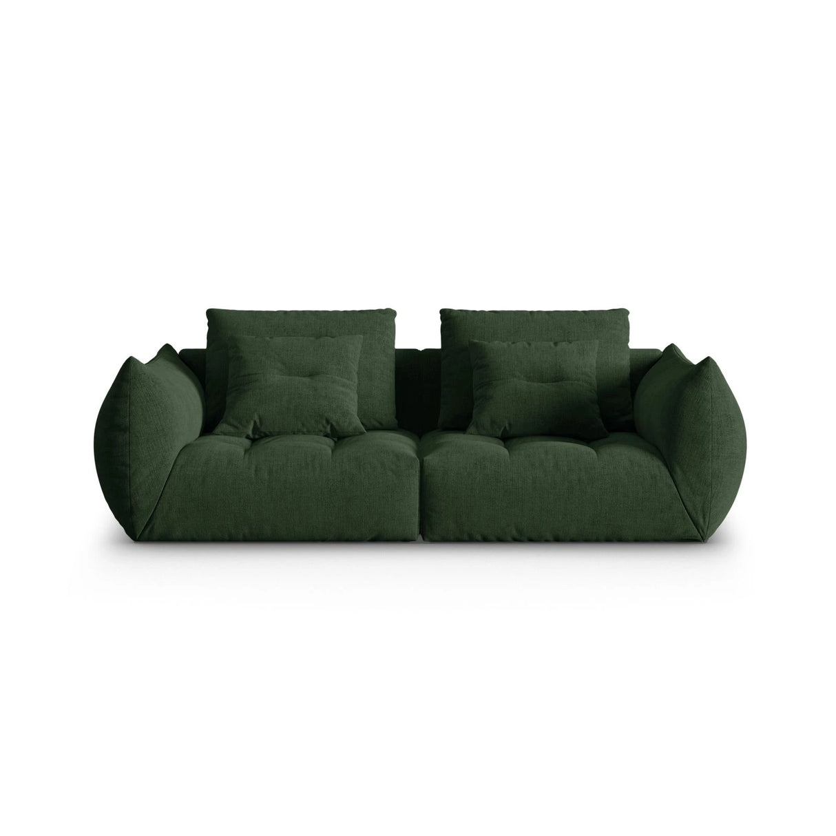 Bloom modulares 3-Sitzer Sofa mit Bezug aus Strukturierter Stoff (City 36) in Moosgrün, 232x106 cm – Bild 1