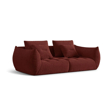 Bloom modulares 3-Sitzer Sofa mit Bezug aus Strukturierter Stoff (City 56) in Red, 232x106 cm – Bild 3