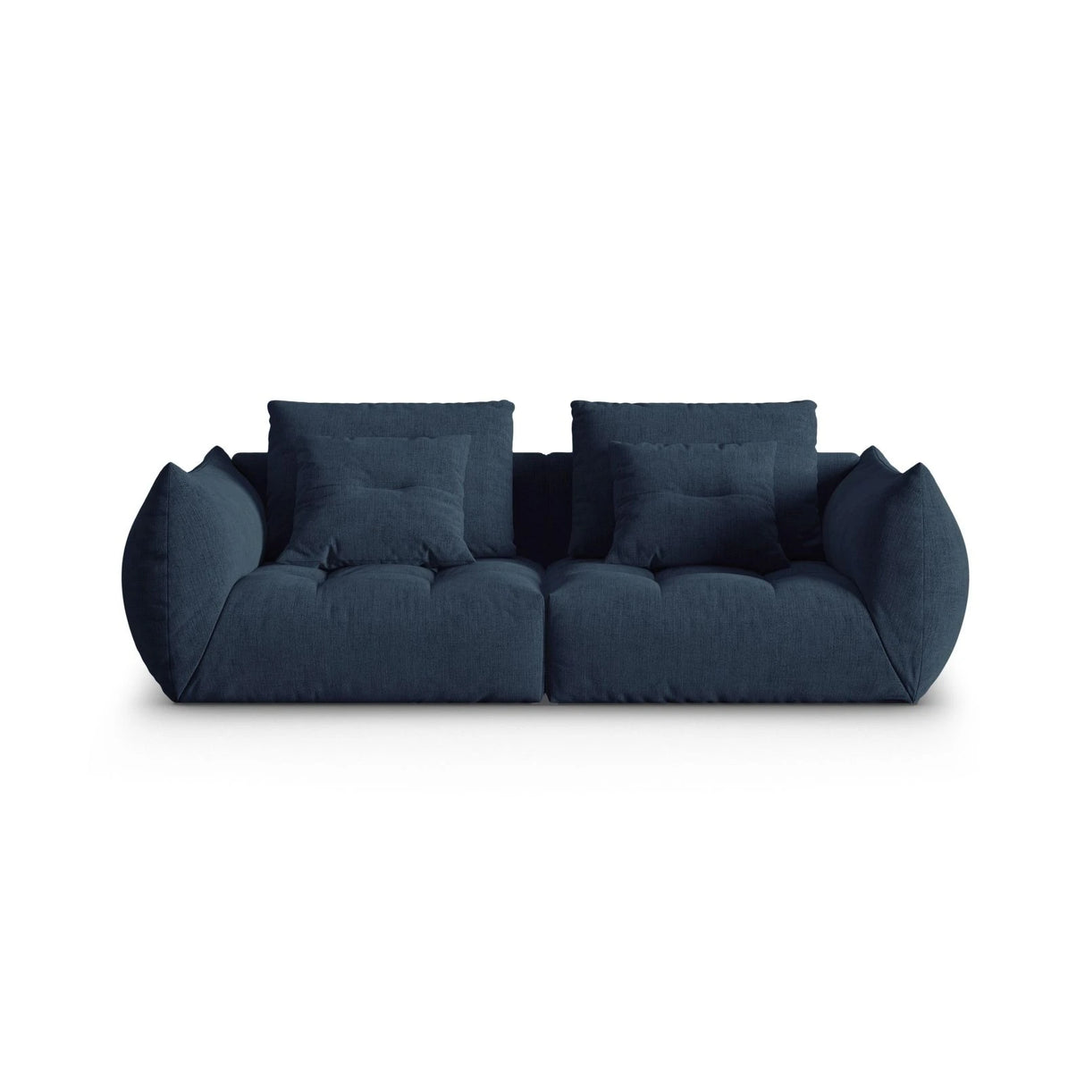 Bloom modulares 3-Sitzer Sofa mit Bezug aus Strukturierter Stoff (City 77) in Dunkelblau, 232x106 cm – Bild 1