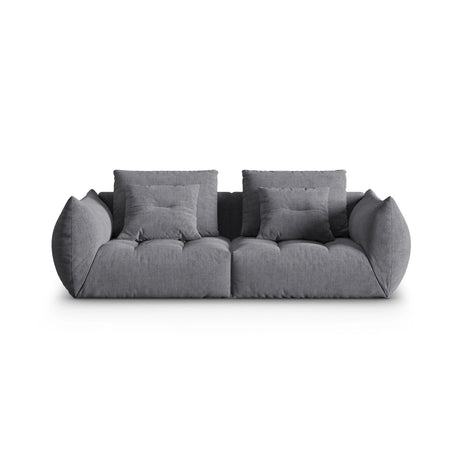 Bloom modulares 3-Sitzer Sofa mit Bezug aus Strukturierter Stoff (City 86) in Grau, 232x106 cm – Bild 1