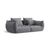 Bloom modulares 3-Sitzer Sofa mit Bezug aus Strukturierter Stoff (City 86) in Grau, 232x106 cm – Bild 3