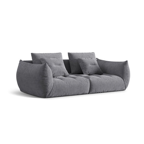 Bloom modulares 3-Sitzer Sofa mit Bezug aus Strukturierter Stoff (City 86) in Grau, 232x106 cm – Bild 3