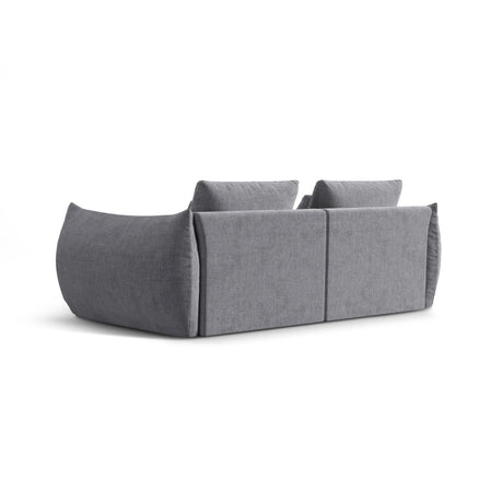 Bloom modulares 3-Sitzer Sofa mit Bezug aus Strukturierter Stoff (City 86) in Grau, 232x106 cm – Bild 4