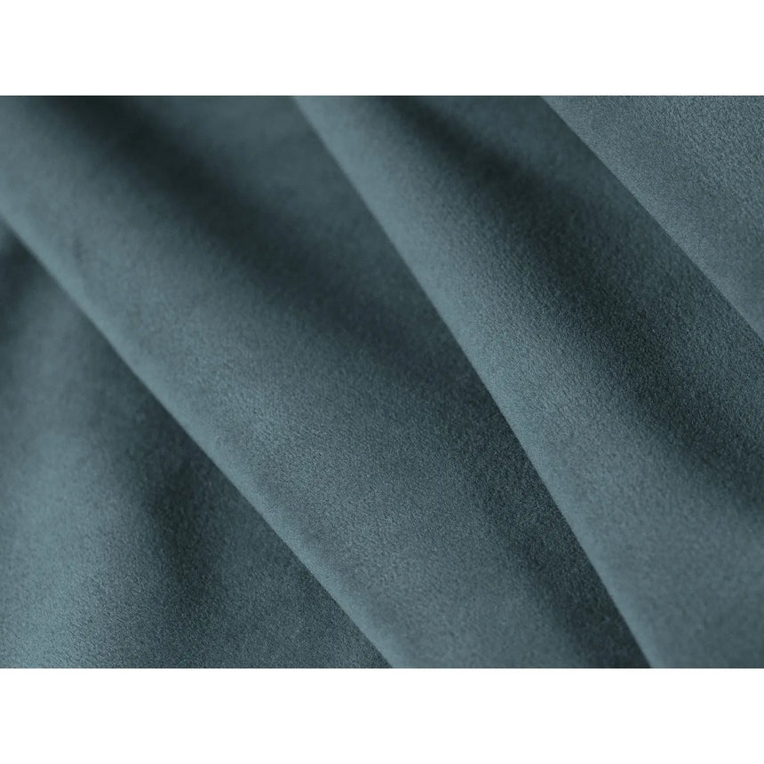 Bloom modulares 4-Sitzer Ecksofa Rechts, mit Bezug aus Samt (Casino Dark Blue) in Pastel Blue, 316x310 cm – Bild 5
