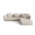 Bloom modulares 4-Sitzer Ecksofa Rechts, mit Bezug aus Samt oder Strukturstoff, 316x310 cm – Bild 1