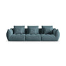 Bloom modulares 4-Sitzer Sofa mit Bezug aus Samt (Casino Dark Blue) in Pastel Blue, 332x106 cm – Bild 1
