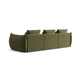 Bloom modulares 4-Sitzer Sofa mit Bezug aus Samt (Casino Forest) in Hellgrün, 332x106 cm – Bild 4