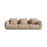 Bloom modulares 4-Sitzer Sofa mit Bezug aus Samt (Casino Lion) in Sand, 332x106 cm – Bild 1