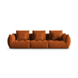 Bloom modulares 4-Sitzer Sofa mit Bezug aus Samt (Casino Terracota) in Terrakotta, 332x106 cm – Bild 1
