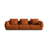 Bloom modulares 4-Sitzer Sofa mit Bezug aus Samt (Casino Terracota) in Terrakotta, 332x106 cm – Bild 1